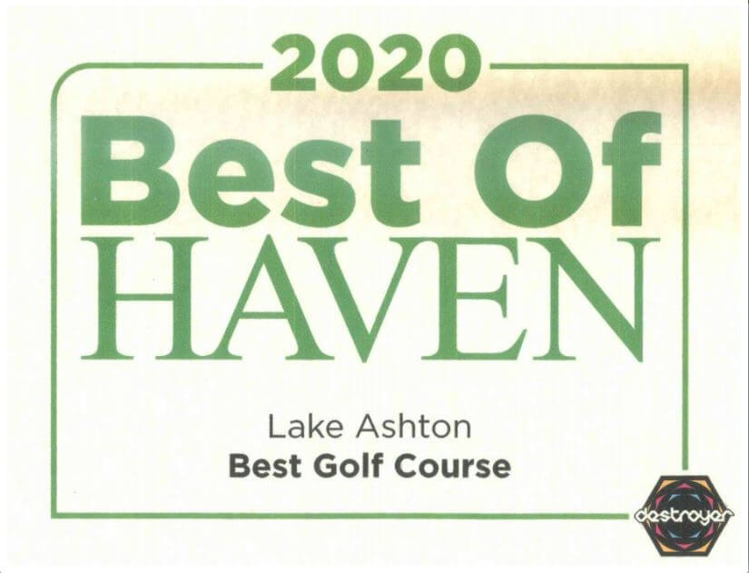 Lake Ashton Best Golf Course Award
